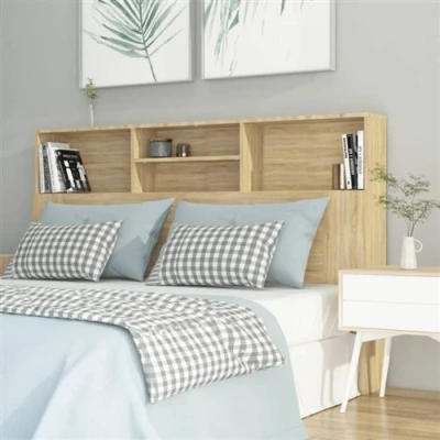 Image de vidaXL Armoire de tête lit chêne sonoma 160x19x103,5 cm811874