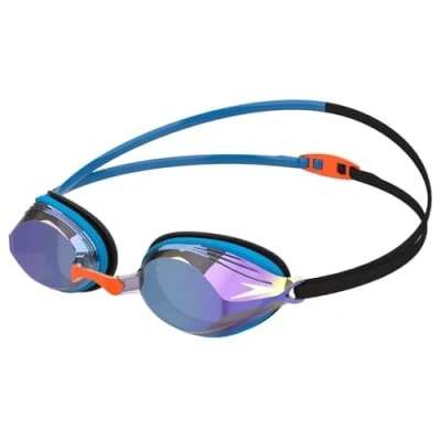 Afbeelding van Speedo Vengeance Mirror Zwembril, uniseks, volwassenen, zwart blauw, Eén maat