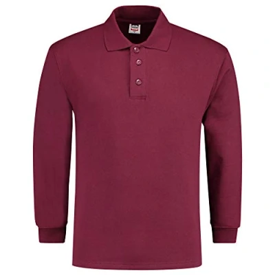 Afbeelding van Tricorp Polosweater Casual Wijnrood Maat XL