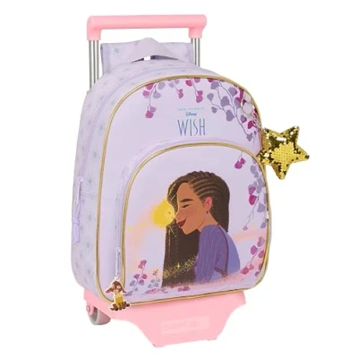 Afbeelding van Schoolrugzak met Wielen Wish Lila 28 x 34 10 cm