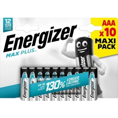 Afbeelding van Energizer MaxPlus AAA alkalinebatterijen, 10 stuks