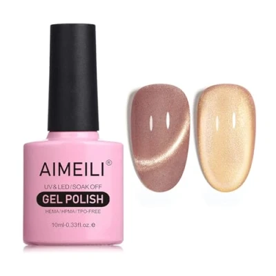 Afbeelding van AIMEILI 10 ml nagellak, magnetisch, gel, Cat&#039;s Eye UV, LED, manicure, pedicure, eenvoudig aan te brengen, 720