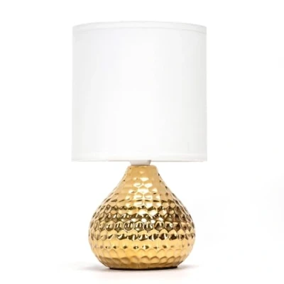 Afbeelding van Aigostar Tafellamp van keramiek, modern, bedlampje met lampenkap stof, E14 fitting, max. 40 W, banklamp, nachtlampje voor slaapkamer, woonkamer, kantoor, hotel, café (zonder lamp) H 235 mm