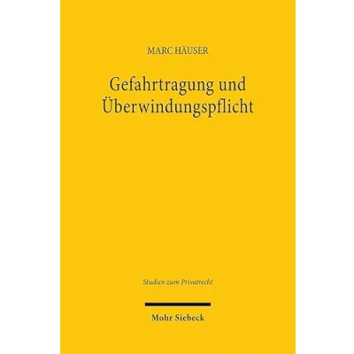 Afbeelding van Studien zum Privatrecht Gefahrtragung und Überwindungspflicht