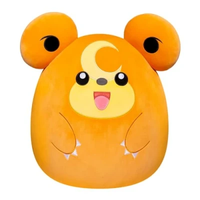 Image de Peluche Bandai Pokémon Squishmallows 50 Cm Teddiursa Grande Ultra Douce Licence Officielle