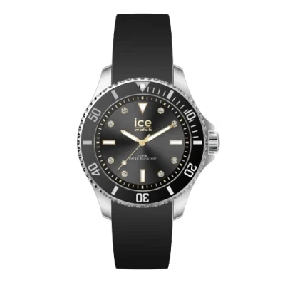 Afbeelding van ICE Watch steel Black gold 020367 Horloge Siliconen Zwart Ø 35 mm