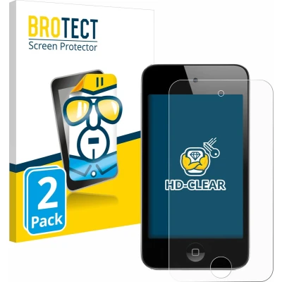 Afbeelding van BROTECT Screenprotector voor Apple iPod Touch (4. Gen.) Folie Beschermfolie transparant (2 Stuks)