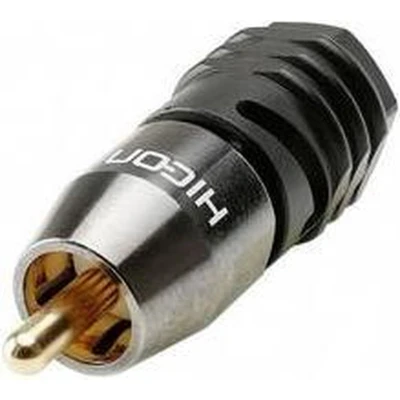 Afbeelding van Hicon HI CM0.8/3.7 SM Cinch connector Mono Zwart, Zilver 1 stuk(s)