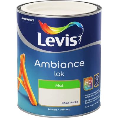 Afbeelding van Levis verf Ambiance lak mat 750ml vanille