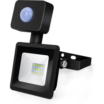 Afbeelding van LED buitenlamp 10W=100W schijnwerper IR sensor daglichtwit 6400K waterdicht IP65