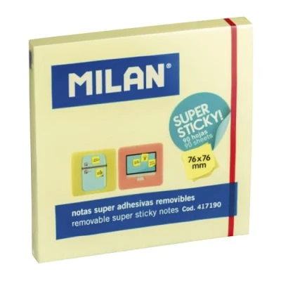 Afbeelding van Zelfklevende briefjes Milan Geel 76 x mm (10 Stuks)