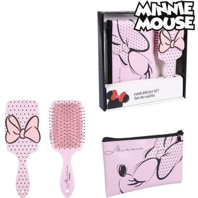 Afbeelding van Geschenkenset Minnie Mouse Toilettas Haarstijl Roze (2 pcs)