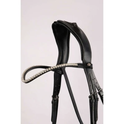 Afbeelding van Montar Frontriem Fair Crystal Curved Clear Pony