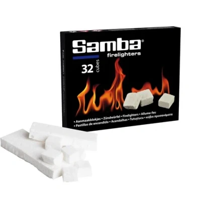 Afbeelding van Samba Aanmaakblokjes Wit Kerosine 32 Stuks