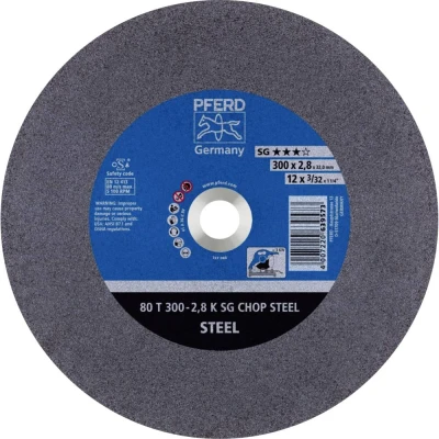 Afbeelding van PFERD 80 T 300 2,8 K SG CHOP STEEL/32,0 66323071 Doorslijpschijf recht mm 20 stuk(s) Getemperd staal, Staal