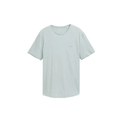 Afbeelding van TOM Tailor Denim OPEN EDGE Melange Tshirt basic, Heren, Maat: Small, Light ice blue
