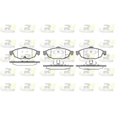 Afbeelding van ROADHOUSE 2812.02 Remblokkenset Vooras Incl. slijtage waarschuwingscontact Met kleeffolie toebehoren, veer