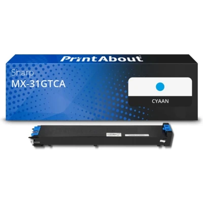 Afbeelding van Huismerk Sharp MX 31GTCA Toner Cyaan