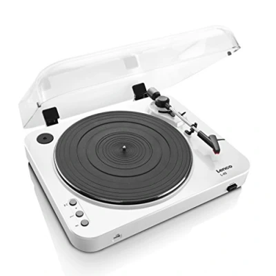 Image de Platine vinyle avec encodage USB direct Lenco L 85 White Blanc