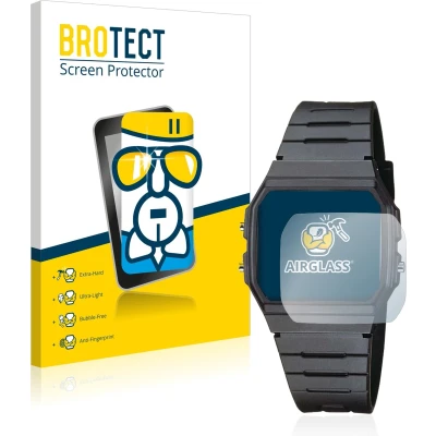 Afbeelding van BROTECT Screenprotector voor Casio Collection Unisex F 91W Folie Beschermfolie Beschermglas transparant