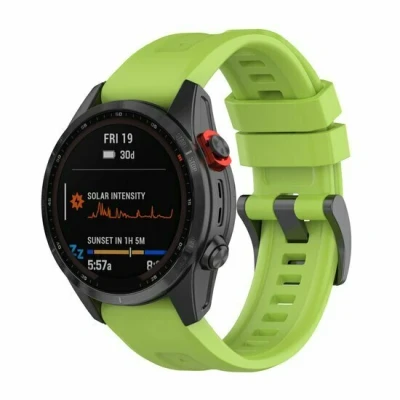 Afbeelding van Siliconen sportbandje Groen Garmin Forerunner 745 / 935 945 955 965