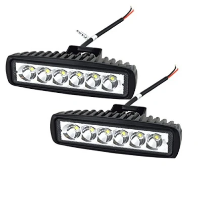Afbeelding van AUXTINGS 2 stuks 15.2cm 18W Spot LED werklichtbalk Off road vrachtwagens SUV 4WD Rijdende mistlichten