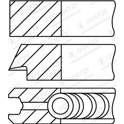 Afbeelding van GOETZE ENGINE 08 421800 10 Zuigerveer 84 BMW: 3 Coupe, X6, 5 Saloon