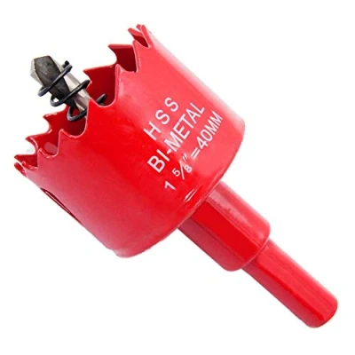 Afbeelding van LAIWEI 40 mm gatzaag, gatenzaag, klokboor Cirkelvormig mes voor het boren van gaten in hout, aluminium profielen, gipsplaat, pvc, enz.