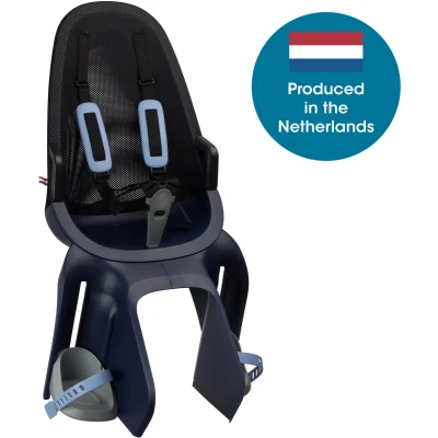 Afbeelding van Qibbel Air Fietsstoeltje Achter Bagagedrager bevestiging Denim Blue