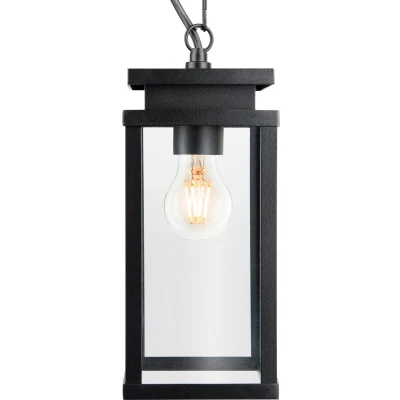 Afbeelding van Buitenlamp jersey aan ketting zwart KS Verlichting
