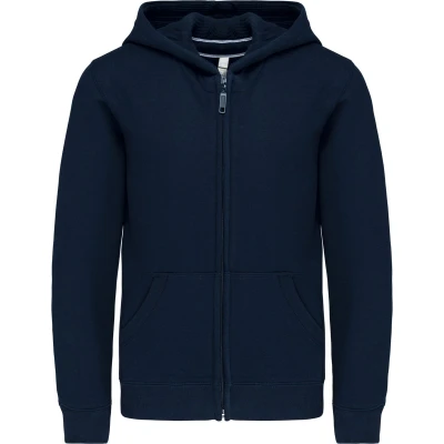 Afbeelding van Kariban Kinder hooded sweater met rits K455 Navy