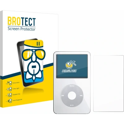 Afbeelding van BROTECT Screenprotector voor Apple iPod Classic Video (Voor+Achter) Folie Beschermfolie Beschermglas transparant