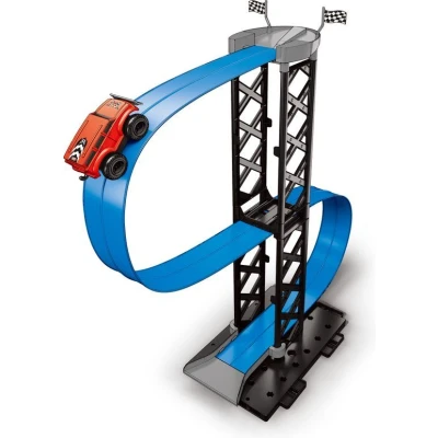 Afbeelding van Gearbox Magnetische Racebaan 0,5 Meter Hoog 12 Onderdelen Inclusief Auto Blauw