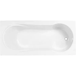 Afbeelding van WISA Fontana kunststof bad acryl rechthoekig zonder poten wit