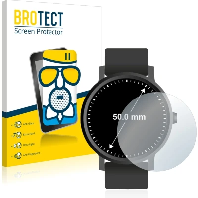 Afbeelding van BROTECT Screenprotector voor Horloges (Rond, ø: 50 mm) Folie Beschermfolie Beschermglas matte