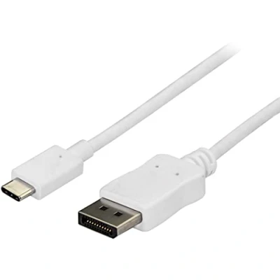 Afbeelding van StarTech 1,8 meter USB C naar DisplayPort kabel 4K 60Hz wit