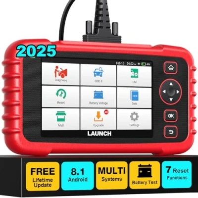 Afbeelding van LAUNCH Globel CRP123X V2.0 OBD2 Autocodelezer voor ABS SRS motor en transmissie, 7 resetfuncties, 10 functies, AUTOVIN levenslange gratis update