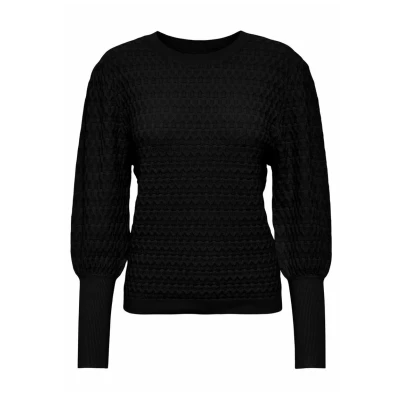 Afbeelding van Only Onlfaye life l/s pullover cc knt black Trui XS