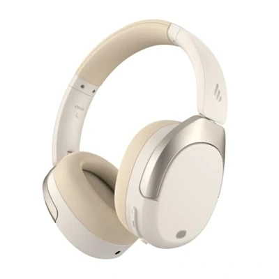 Afbeelding van Edifier W830NB Draadloze on ear hoofdtelefoon met ANC 45 dB, 94 uur batterij, LDAC geluid hoge resolutie, ruimte audio, snel opladen, Bluetooth V5.4, ivoorkleurig