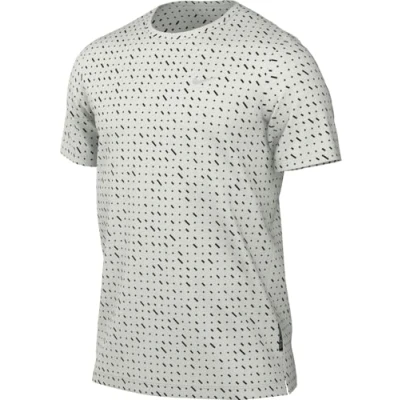 Afbeelding van Nike Performance Breathe Miler TOP Sport Tshirt, Heren, Maat: Large, Summit white/reflective silver