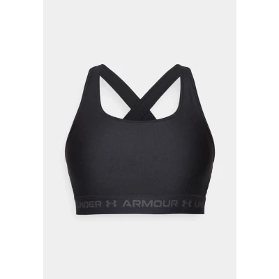 Afbeelding van Under Armour Crossback Sportbh met medium support, Dames, Maat: XS, Black/jet gray