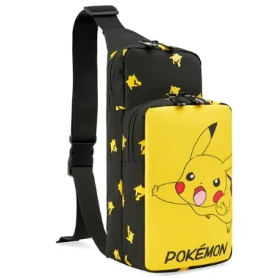 Afbeelding van Pokemon Heuptas voor kinderen, jongens, schoudertas, jongeren, officiële accessoires, Geel., Modern