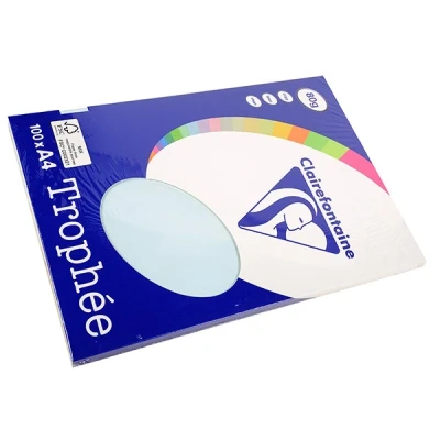 Image de Clairefontaine Papier Clairalfa A4 80g Bleu Etui De 100f
