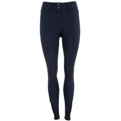 Afbeelding van Premiere Rijbroek Foxglove Dames Siliconen Knie Navy 46