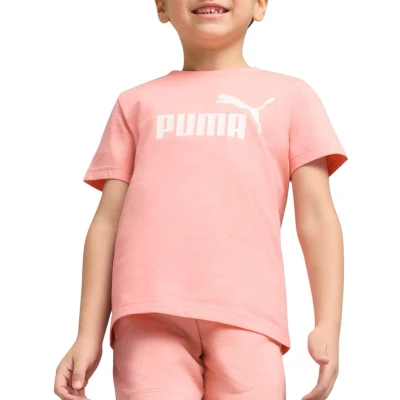Afbeelding van ESS No. 1 logo T shirt voor Heren, Roze, Maat 4 5Y PUMA