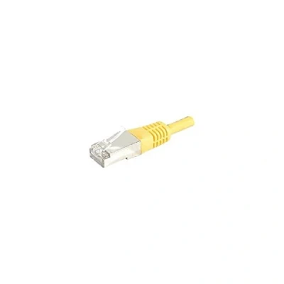 Afbeelding van Exertis Connect Patchkabel S/FTP, PiMF, CAT.6, geel, 30,0 m met bijzonder smalle knikbeveiliging (CAT6, 30 m), Netwerkkabel