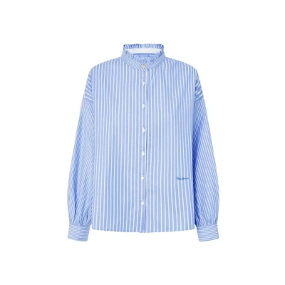 Afbeelding van Pepe Jeans Pipery Overhemdblouse, Dames, Maat: Small, Blue