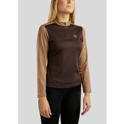 Image de Rebel Polo Block Colored Longues Manches Marron