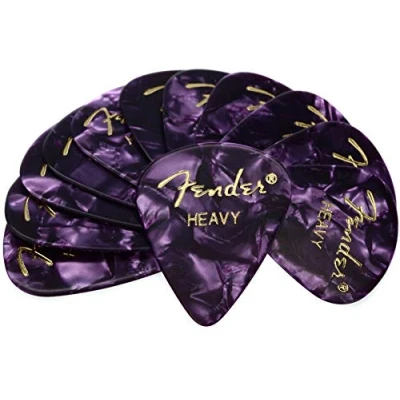 Afbeelding van Fender Picks 351 Purple Moto heavy 12er set Premium Celluloid Plectrum