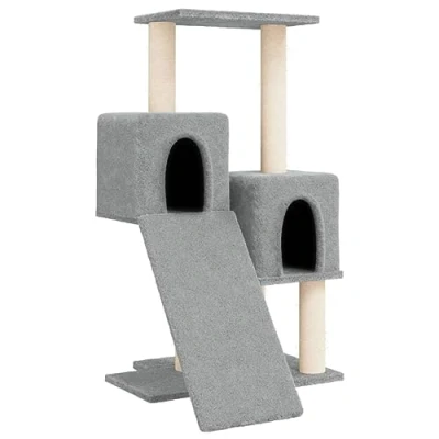 Afbeelding van vidaXL Kattenmeubel met sisal krabpalen 82 cm lichtgrijs